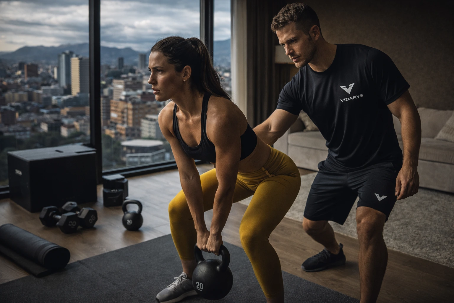 entrenamiento personalizado en casa con entrenador personal vidarys